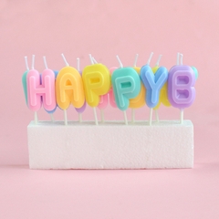 Nến chữ HPBD/ Nhiều màu