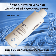 Dầu Gội Canova Rivescal DS 200ml – Giảm Viêm Da Đầu, Nấm Gàu, Mụn Đỏ, Viêm Da Tiết Bã, Làm Dịu Da Đầu, Kiểm Soát Nhờn Hiệu Quả