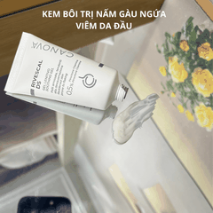 Dầu Gội Canova Rivescal DS 200ml – Giảm Viêm Da Đầu, Nấm Gàu, Mụn Đỏ, Viêm Da Tiết Bã, Làm Dịu Da Đầu, Kiểm Soát Nhờn Hiệu Quả