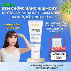 Kem Chống Nắng Kiềm Dầu, Dưỡng Ẩm DELIA SPF 50+ Bảo Vệ Da Toàn Diện, Kiểm Soát Dầu, Dưỡng Ẩm Chuyên Sâu