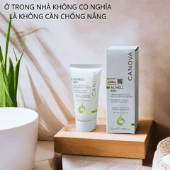 Kem Chống Nắng Ngừa Mụn CANOVA ACNELL SPF 50+ – Kiềm Dầu, Ngừa Mụn, Giảm Thâm, Không Nhờn Rít, Chính Hãng (50ml)