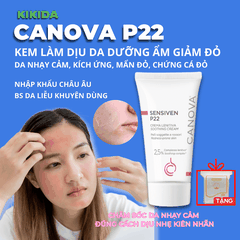 Kem dưỡng dịu da nhạy cảm CANOVA SENSIVEN P22 - SOOTHING CREAM dưỡng ẩm giảm kích ứng đỏ da
