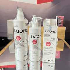 Nhũ tương bôi Latopic Probiotic Emollient Active Body Emulsion viêm da cơ địa chàm sữa, làm dịu da, giảm ngứa, giảm khô (250ml)