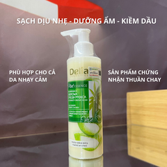 Sữa Rửa Mặt DELIA Chiết Xuất Lô Hội & Thảo Dược - Sạch Sâu, Dịu Nhẹ Cho Da Dầu Mụn, Nhạy Cảm, Khô