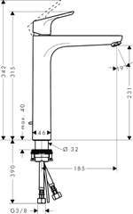 Vòi Lavabo Hansgrohe Focus 230 31531000