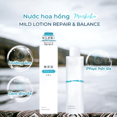Nước hoa hồng Meishoku Repair & Balance Lotion cấp ẩm cân bằng da cho da nhạy cảm Nhật Bản 195ml