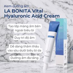 Kem dưỡng HA LaBonita Vital Hyaluronic Cream dưỡng ẩm phục hồi tái tạo tế bào da 50ml Hàn Quốc chính hãng