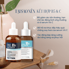 Serum B5 Pretty Skin Hydra Max Serum dưỡng ẩm dưỡng trắng da phục hồi da mịn màng 50ml Hàn Quốc chính hãng