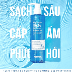 Sữa rửa mặt PrettySkin rau má Jeju Centela, Multi Hydra B5 phục hồi da cấp ẩm làm sạch sâu da dầu mụn khô treatment