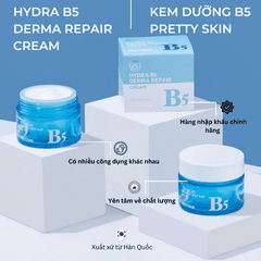 Kem dưỡng B5 Prettyskin Hydra B5 Derma Repair Cream dưỡng ẩm da mặt phục hồi da Hàn Quốc Chính hãng 52ml