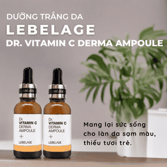 Serum Lebelage Dr. Vitamin C Derma Ampoule dưỡng da sáng mịn màng ngăn ngừa lão hóa 30ml Hàn Quốc chính hãng