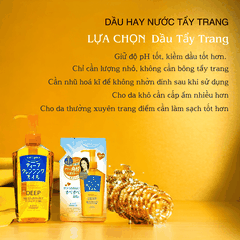 Nước tẩy trang Dầu tẩy trang Kose Softymo Cleansing sạch sâu dịu nhẹ an toàn cho mọi loại da Nhật Bản