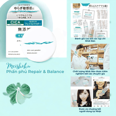 Phấn phủ Meishoku Repair and Balance Skin Care Powder siêu mịn chống nắng che phủ nâng tông SPF32 PA+++ 6g