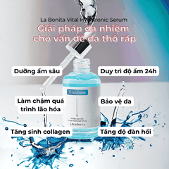 Serum HA LaBonita Vital Hyaluronic Acid dưỡng trắng da cấp ẩm cải thiện độ đàn hồi 50ml Hàn Quốc chính hãng