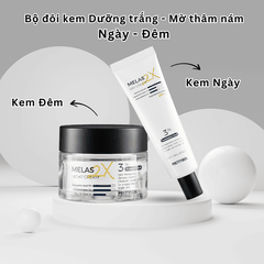 Kem dưỡng trắng mờ thâm nám Melas 2X Day & Night Cream PrettySkin giúp làn da trắng sáng giảm thâm nám 50ml