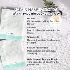 Mặt nạ KyungLab Repair và Retinol Peptide Mask cấp ẩm mờ thâm dưỡng trắng phục hồi và tái tạo da 25ml