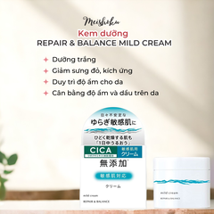 Kem dưỡng Meishoku Repair & Balance Cream dưỡng ẩm da dịu nhẹ cho da nhạy cảm Nhật Bản 45g