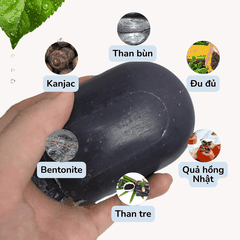 Xà phòng Pelican For Back Cleansing Soap giúp giảm thâm nách ngừa mụn từ đá than Nhật Bản chính hãng 80g