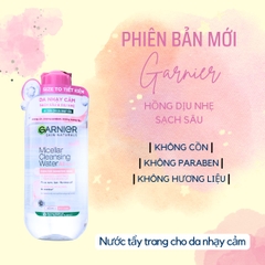 Nước Tẩy Trang Garnier Làm Sạch Sâu Dịu Nhẹ Cho Mọi Loại Da