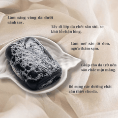 Xà phòng Pelican For Back Cleansing Soap giúp giảm thâm nách ngừa mụn từ đá than Nhật Bản chính hãng 80g