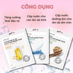 Mặt nạ Hàn Quốc Lebelage Solution Mask Pack 2.5g cấp ẩm trắng da chống lão hoá giảm mụn (HSD: 01/10/2025)