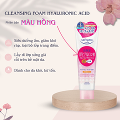 Sữa rửa mặt Kose Softymo Cleansing Foam Nhật Bản sạch sâu cấp ẩm cho da khô da dầu mụn 190g 60g