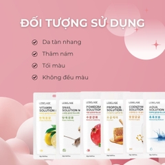 Mặt nạ Hàn Quốc Lebelage Solution Mask Pack 2.5g cấp ẩm trắng da chống lão hoá giảm mụn (HSD: 01/10/2025)