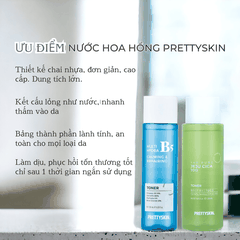 Toner rau má PrettySkin Jeju Centella nước hoa hồng Pretty Skin B5 Multi Hydra kiềm dầu giảm mụn cân bằng phục hồi