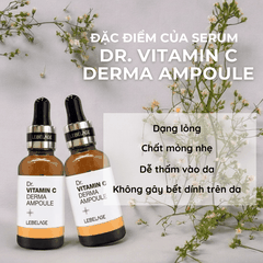 Serum Lebelage Dr. Vitamin C Derma Ampoule dưỡng da sáng mịn màng ngăn ngừa lão hóa 30ml Hàn Quốc chính hãng