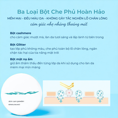 Phấn phủ Meishoku Repair and Balance Skin Care Powder siêu mịn chống nắng che phủ nâng tông SPF32 PA+++ 6g