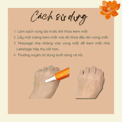 Kem mắt Lebelage Vitamin C Pure Eye Cream giảm thâm giảm vết nhăn vùng mắt bọng mắt hiệu quả 40ml Hàn Quốc