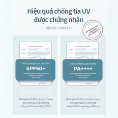 Kem chống nắng nâng tone Prettyskin Multi Hydra B5 Treatment Sun Cream dành cho da dầu mụn SPF50+ 50ml