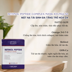 Mặt nạ KyungLab Repair và Retinol Peptide Mask cấp ẩm mờ thâm dưỡng trắng phục hồi và tái tạo da 25ml