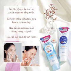 Sữa rửa mặt Kose Softymo Cleansing Foam Nhật Bản sạch sâu cấp ẩm cho da khô da dầu mụn 190g 60g