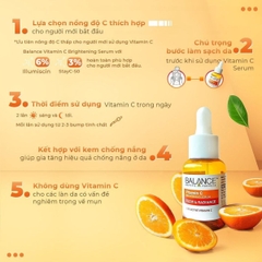 Serum Balance Vitamin C trắng da mờ thâm mụn chính hãng 30ml (HSD: 18/07/2025)