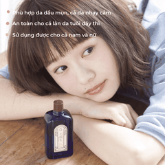 Nước Hoa Hồng giảm mụn Meishoku Bigansui Skin Lotion ngừa mụn cho da dầu mụn Nhật Bản 90ml