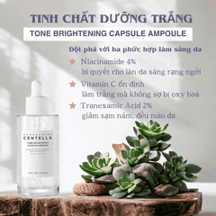 Tinh chất rau má giảm mụn, phục hồi, dưỡng trắng da Hàn Quốc Skin1004 Madagascar Centella Ampoule