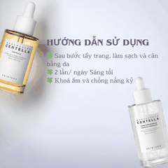 Tinh chất rau má giảm mụn, phục hồi, dưỡng trắng da Hàn Quốc Skin1004 Madagascar Centella Ampoule