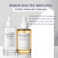 Tinh chất rau má giảm mụn, phục hồi, dưỡng trắng da Hàn Quốc Skin1004 Madagascar Centella Ampoule