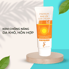 Kem chống nắng nâng tone Smile Leader Sun Cream SPF50+ cho da dầu mụn và da khô 60ml