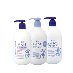Dưỡng thể trắng da Hatomugi Body Lotion dưỡng trắng chống nắng dưỡng ẩm hạt ý dĩ ban ngày ban đêm Nhật Bản