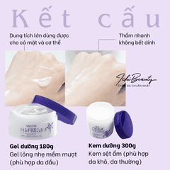 Kem dưỡng ẩm Hatomugi Cream và Gel dưỡng trắng da và cấp ẩm từ hạt ý dĩ Nhật Bản chính hãng 300G 250G 180G