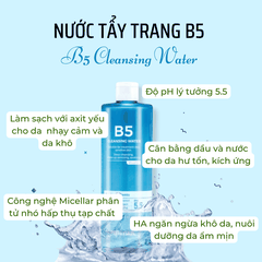 Nước tẩy trang Prettyskin tẩy trang rau má dịu nhẹ sạch sâu và B5 phục hồi da Pretty Skin Hàn Quốc 500ml