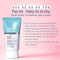 Kem chống nắng nâng tone Prettyskin Multi Hydra B5 Treatment Sun Cream dành cho da dầu mụn SPF50+ 50ml