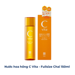 Vitamin C Serum và Lotion Meishoku C Vita dưỡng trắng da dưỡng ẩm tự nhiên từ cam Yuzu Nhật Bản