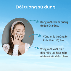 Kem mắt giảm thâm Meishoku Whitening Eye Cream dưỡng mắt giảm quầng thâm chống lão hóa tan bọng Nhật Bản