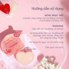 Xà phòng thâm mông Pelican Hip Care Soap hỗ trợ mờ thâm làm giảm mụn Nhật Bản 80g