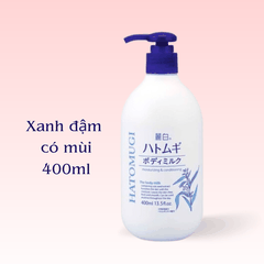 Dưỡng thể trắng da Hatomugi Body Lotion dưỡng trắng chống nắng dưỡng ẩm hạt ý dĩ ban ngày ban đêm Nhật Bản