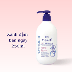 Dưỡng thể trắng da Hatomugi Body Lotion dưỡng trắng chống nắng dưỡng ẩm hạt ý dĩ ban ngày ban đêm Nhật Bản