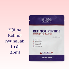 Mặt nạ KyungLab Repair và Retinol Peptide Mask cấp ẩm mờ thâm dưỡng trắng phục hồi và tái tạo da 25ml